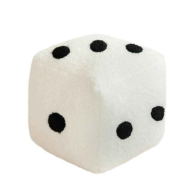 Funny Simulation Dice Pillow Cubic Cube - 20cm Stuffed Soft Sofa Back Cushion
