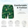 thumbnail image 4 of Kdxio St Patrick'S Day9 Print Men'S Swim Trunks With Compression Liner 7 Inch Inseam Quick Dry Swim Shorts, 4 of 7