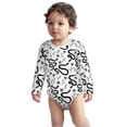 thumbnail image 2 of Xecao Hand Drawn Snake Print Baby unisex-baby Cotton Long-sleeve Bodysuits-2 Years, 2 of 6