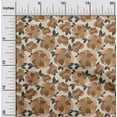 thumbnail image 2 of oneOone Coton Flex Brun Tissu Floral Rétro Diy Vêtements Tissu Imprimé par Yard 40 Pouces de Large, 2 of 5