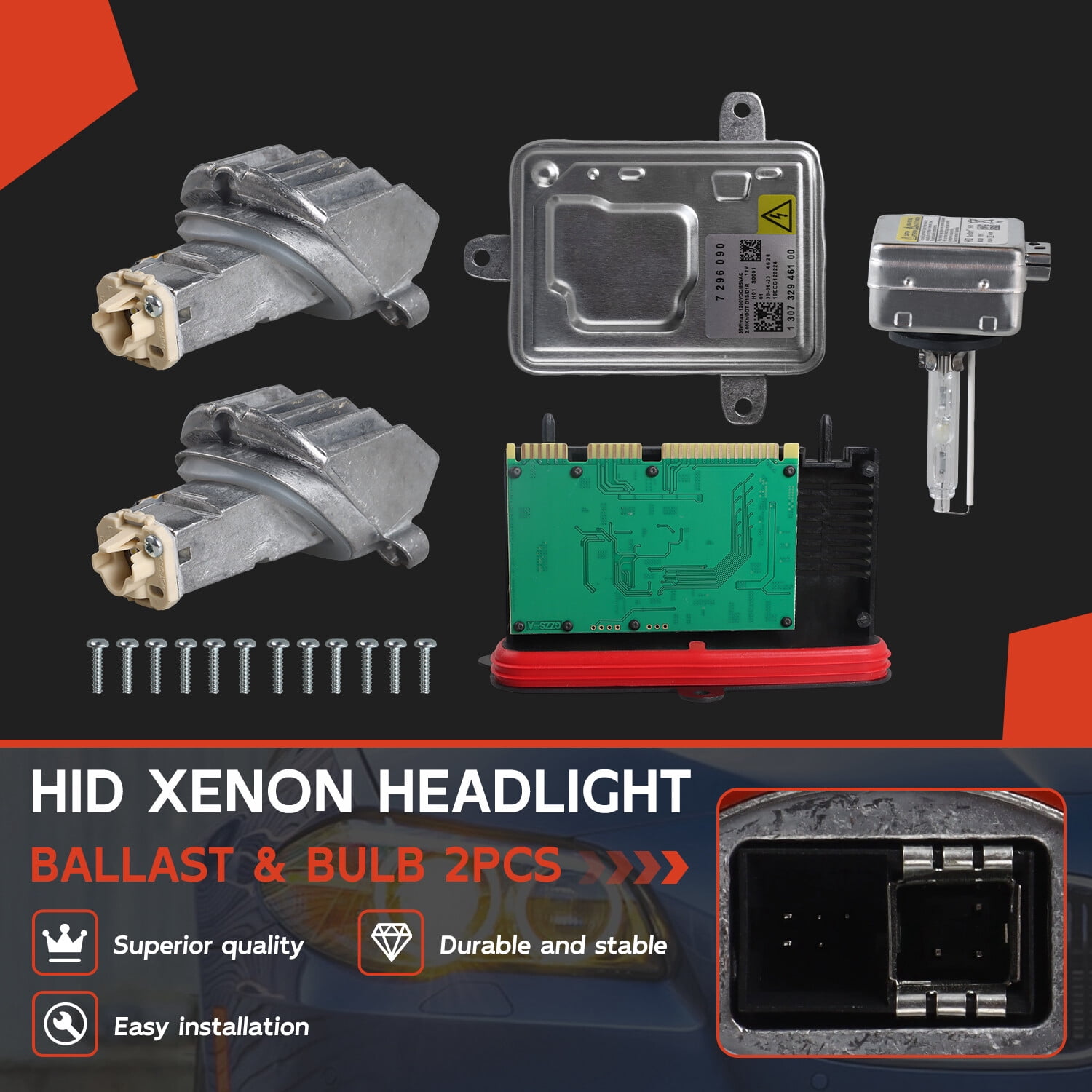 Xenon Ballast Bulb LED Module Diode Kit for 14-16 BMW 550i xDrive 63117355073