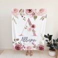 thumbnail image 2 of Flowers Personalized Blanket for Babies and Kids, 2 of 7