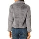 thumbnail image 3 of CHAQUETA CORTA DE PIEL SINTÉTICA SUELTA DE MODA INVIERNO PARA MUJERES CHIC TAMAÑO XS GRIS, 3 of 8