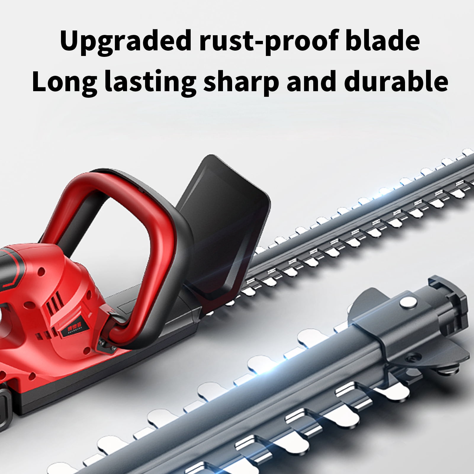 Victool 21V Cordless Electric Hedge Trimmer Double Blade Home Garden Trimmer Shrub Pruning Saw US 110V