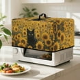 thumbnail image 4 of FOR U DESIGNS Cat Sunflower Print Microwave Oven Dust Cover Uv Protection Microwave Dust Covers Cloth Foldable Lid for Air Fryer Toaster Oven with Top Handle-S, 4 of 8