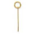 thumbnail image 6 of 14k Yellow Gold Medium Fancy Script Initial I Charm Pendant, 6 of 7