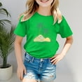 thumbnail image 2 of Chandails pour Filles Été Imprimé T-Shirt à Manches Courtes pour Filles Col Rond Vêtements d'Été Filles 6-7 Ans Vêtements pour Filles Tenue pour Fille, 2 of 4