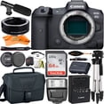 thumbnail image 1 of Canon EOS R5 Mirrorless Digital Camera (Body Only) with + 64GB + Case + ZeeTech Accessory Bundle, 1 of 8