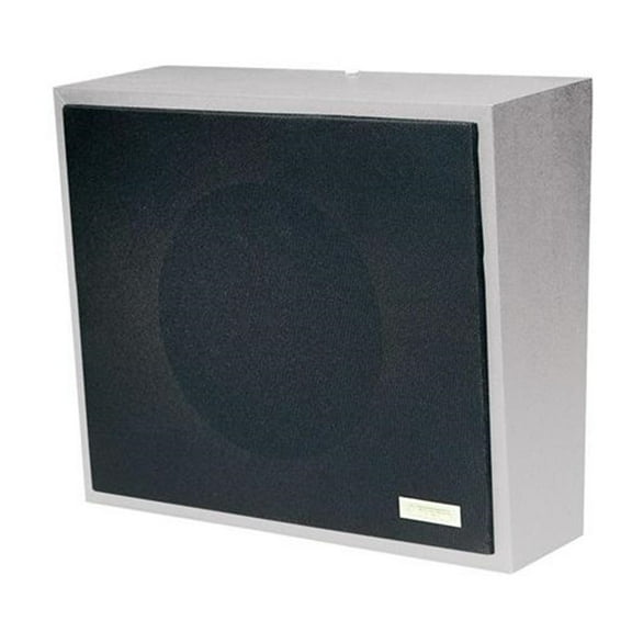 8in Amplified Wall Speaker, Metal, Black