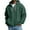 Dark Green, variant on Zip Up Hoodie Men 2026 Fall Winter Long Sleeve Waffle Knit Full Zipper Hooded Sweatshirt with Pockets Mens Pullover Top