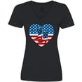 thumbnail image 3 of Inktastic USA Cowboy Boots Patriotic Women's V-Neck T-Shirt, 3 of 5