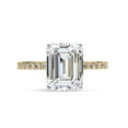 thumbnail image 2 of AFFY IGI Certified Lab Grown Diamond Solitaire Engagement Rings For Women, Center 9x7mm Emerald Cut Half Eternity Stackable Wedding Ring In 14K Solid Yellow Gold F-G, VS-SI Quality (2.85 Cttw) -9, 2 of 6