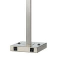 thumbnail image 4 of Benjara BM224704 60 x 2W Metal Night Stand Lamp with Power Outlets, White & Silver, 4 of 5