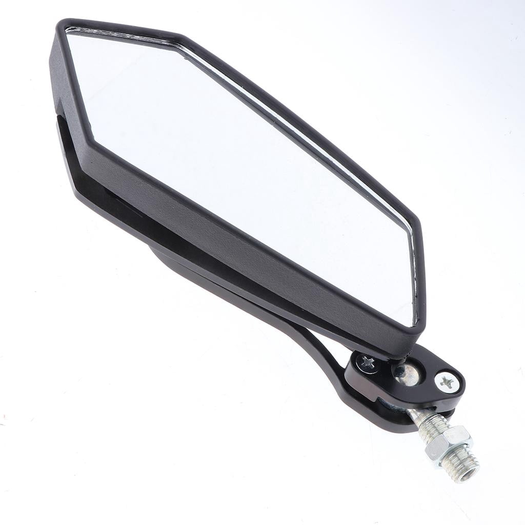 2Pcs Motorbike Scooter Moped 8/10mm Rear View Side Mirrors for XF125/ZY100T/ZY125T/LYM100T-3 Quad ATV Black