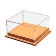 thumbnail image 1 of Caja de exhibición de autos de juguete a escala 1:64, vitrina a prueba de polvo para decoración del hogar, 5 x 4,8 x 2,6 pulgadas, accesorio ligero, tapa de acrílico transparente. Marrón claro, 1 of 8