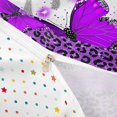 thumbnail image 3 of Homewish Chic Butterfly Twin Duvet Cover for Girls, Purple Leopard Print Twin Bedding, Polka Dots Reversible, 2 Pieces 1 Duvet Cover and 1 Pillowcase, 3 of 5