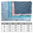 thumbnail image 7 of Long Plush Cat Bed Mats Soft Washable Pet Nest Square Fleece Cushion Puppy Kitty Mat Cat Sleeping Bed for Small Large Dogs Cats (Leather Pink,L 70x50cm), 7 of 7