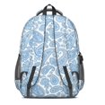 thumbnail image 3 of Paisley and Floral White Pattern Cute School Backpack Bag with Padded Back and Adjustable Shoulder Straps 16.9 X 12.6 X 5.9 Inches, 3 of 5