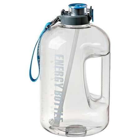 

Lomubue 2.5L Sports Kettle with Lanyard Large Capacity Outdoor Hiking Portable Water Drinking Jug with Straw Daily Use