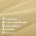 thumbnail image 3 of PiccoCasa 2Pcs Body Pillowcases Microfiber Envelope Long Pillow Covers, Gold 20"x54", 3 of 8