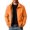 Orange, variant on Mens Lightweight Full Zip Jackets Laydown Collar Windbreaker Casual Work Coats Zip Pockets Golf Business Fall Track Outerwear