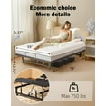 thumbnail image 2 of Queen Electric Adjustable Bed Base Frame - Premium Metal, Head & Foot Incline, Ergonomic, Wireless Remote, Zero Gravity, Quiet Motor2.0 (79" L x 59" W x 12.72" H) Black, 2 of 7
