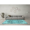 thumbnail image 3 of Ahgly Company Indoor Rectangle Persian Light Blue Traditional Area Rugs, 6' x 9', 3 of 4