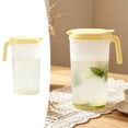 thumbnail image 3 of Oval Fridge Door Pitcher With Lid And Top Spout, Freezer & Dishwasher Safe Plastic Beverage Jug With Measuring Marks For Juice, Iced Tea And Homemade Cold Drinks, 3 of 8