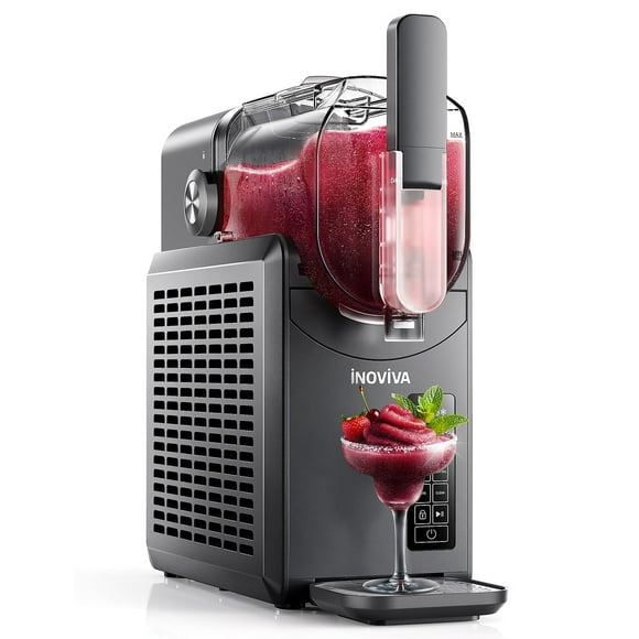 Slushy Machine, INOVIVA 88oz No Ice Needed Slushie Machine for Home with Self-Cleaning Function, Frozen Drink Maker, 5 Preset Programs, Frozen Margaritas, Frappés, Milkshake and More