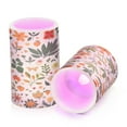 thumbnail image 7 of Yayeee Flameless Candles with Remote Flickering Battery Operated Multi Color Changing, Leaves Pattern, 7 of 7