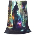 thumbnail image 2 of Kdxio Cosmic Cat In Window Print Ultra-Soft Micro Fleece Blanket Microfiber Blanket Luxury All Seasons Warm Blanket For Bedding Sofa And Travel-50"x40", 2 of 7