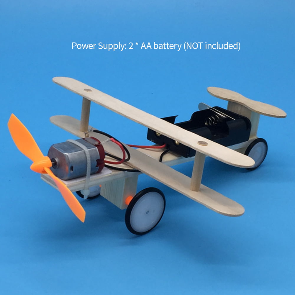 Wooden Glider Model Assembled Aircraft Model Building Kits Kids DIY Toys 