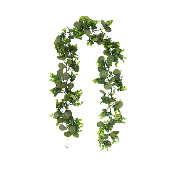 Evergreen Eucalyptus Garland Artificial Greenery Christmas Garland Real Touch Natural Cedar Garland Dining Table Fireplace Wall Decoration Christmas Decor