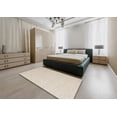 thumbnail image 4 of Ahgly Company Indoor Rectangle Contemporary Champagne Beige Solid Area Rugs, 5' x 8', 4 of 6
