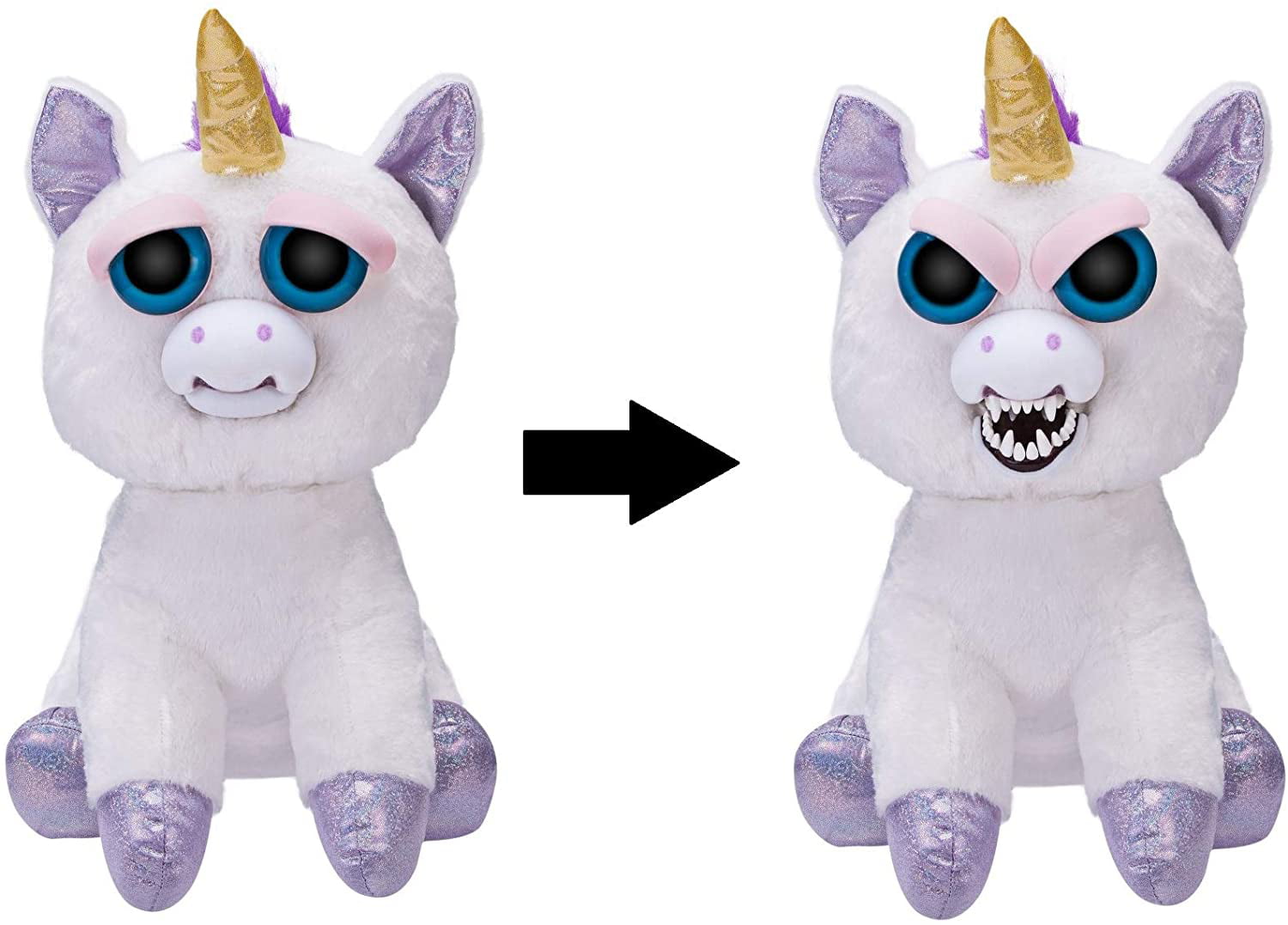 Feisty Pets Unicorn Glenda Panda Teddy Glitterpoop Plush Toy Stuffed Animal Gift 