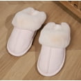 thumbnail image 3 of Women's Memory Foam Slippers - Slip-On Suede Scuff with Foot Arch Pad
 & Faux Fur Lining  Indoor Outdoor House Shoes, 3 of 9