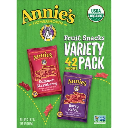Product of Annie's Organic Fruit Snacks Variety Pack, 42 ct. [Biz (Best Fruit Snack Brand)