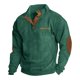 thumbnail image 4 of Spring And Autumn Men's Standing Collar Sweatshirt Is Outdoor Casual Sweaters Tops 2XL, 4 of 9