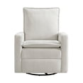 thumbnail image 6 of Oxford Baby Uptown Power Upholstered Glider Recliner Rocking Chair 270° Swivel for Nursery and Living Room – Boucle White, 6 of 8