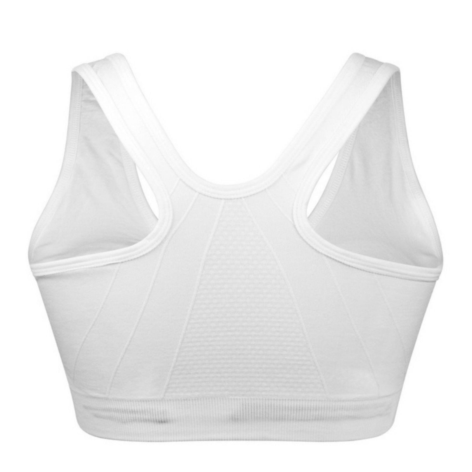 Poseca Women Zip Front Sports Bra Wirefree Sports Bras For Women Plus Size,Racerback  Bras Breathable Padded Push Up Workout Bra, Fitness Gym Running Yoga Active  Post-Surgery Front Closure Sports Bra 
