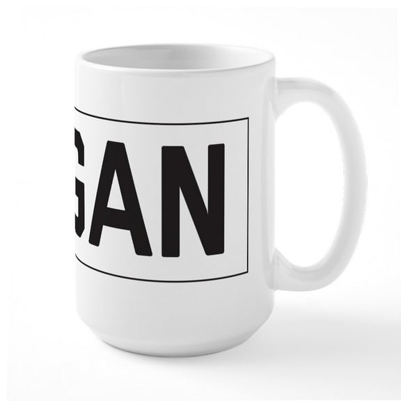 CafePress - VEGAN - 15 oz Ceramic Large White Nolvety Mug