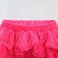 thumbnail image 3 of ZHOUCHANKIDS Girls Carnival Dance Performance Tutu Skirt Layered Flared Ballet Recital Party Twirling Outfit With Satin Waistband For Kids Children Dress Up Play Hot Pink 10-11 Years, 3 of 5