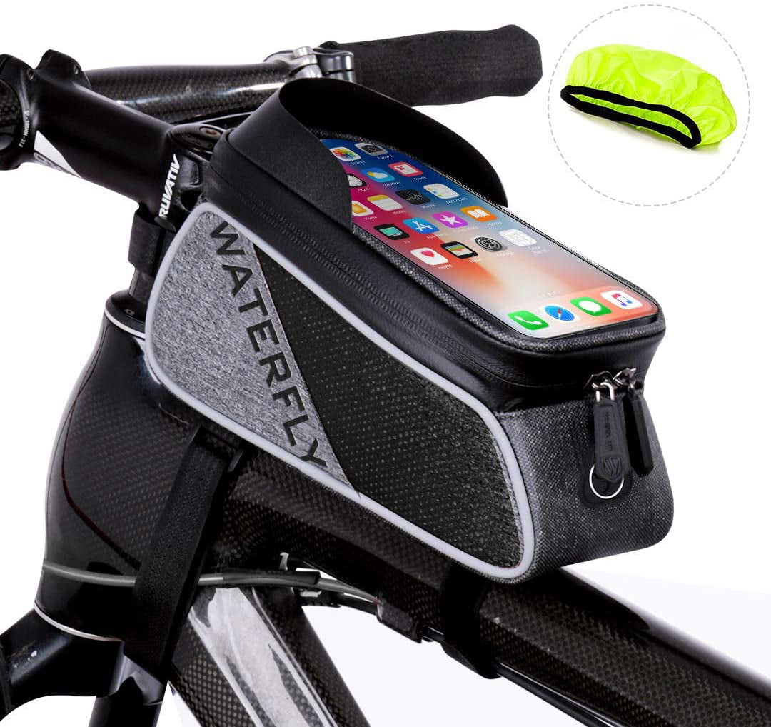 Bicycle Bag Front Tube Frame Phone Waterproof Bike Bags Pouch Frame Accessory 8C 