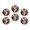 C0127, variant on Glass Refrigerator Magnet 6Pcs Magnetic Fridge Sticker,Decor for Kitchen,Whiteboard,Cabinet,Adorable Welsh Corgi Dog Puppy Painting