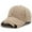 Beige, variant on Bibifish Mens Baseball Cap Solid Color Letter Embroidery Detail Baseball Cap Breathable Soft Casual Daily & Travel Curved-Brim Uv Protection Cap