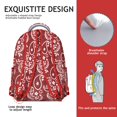 thumbnail image 5 of Casual Paisley Print Backpack – Premium Paisley Gift for Students, Comfortable Bookbag for Campus, Spacious Backpack with Side Pockets, 5 of 6