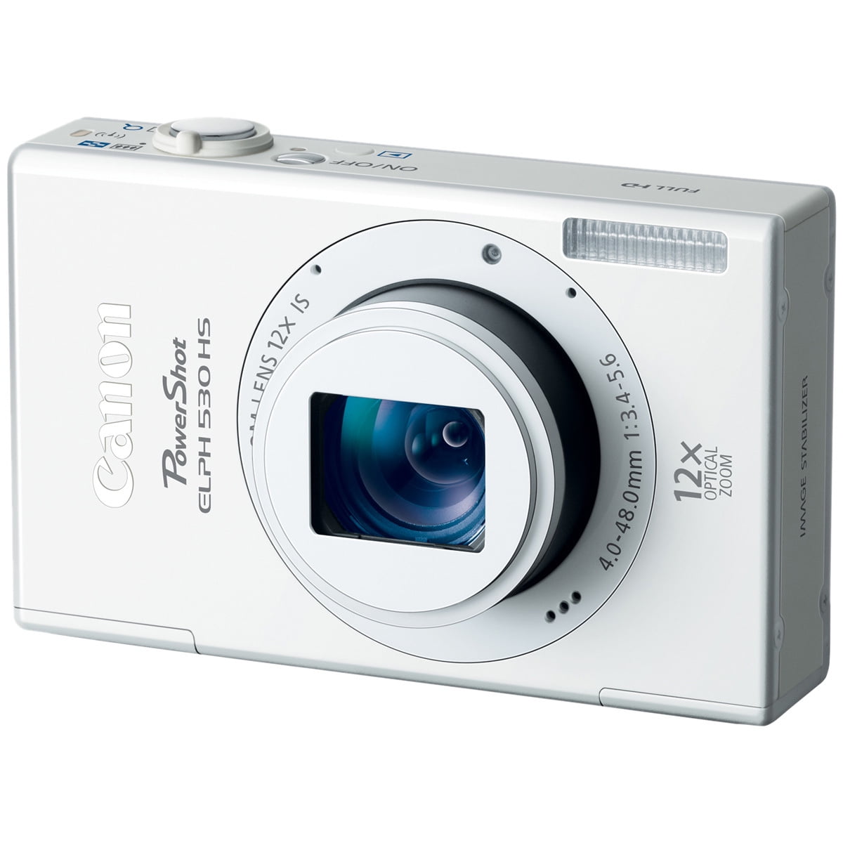 Canon PowerShot ELPH 530 HS 10.1 Megapixel Compact Camera, White Canon PowerShot ELPH 530 HS 10.1 Megapixel Compact Camera, White