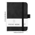 thumbnail image 5 of College Ruled Notebook Leather Journal Pocket Notepads 148x213mm for Writing, 5 of 13