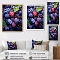 thumbnail image 4 of Designart "Berrilicious Geometry In Vibrant Violet II" Fruits Wall Art Prints, 4 of 7