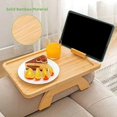 thumbnail image 1 of Sofa Clip on Side Table for Wide Couches Arm, Foldable Couch Tray, 1 of 6